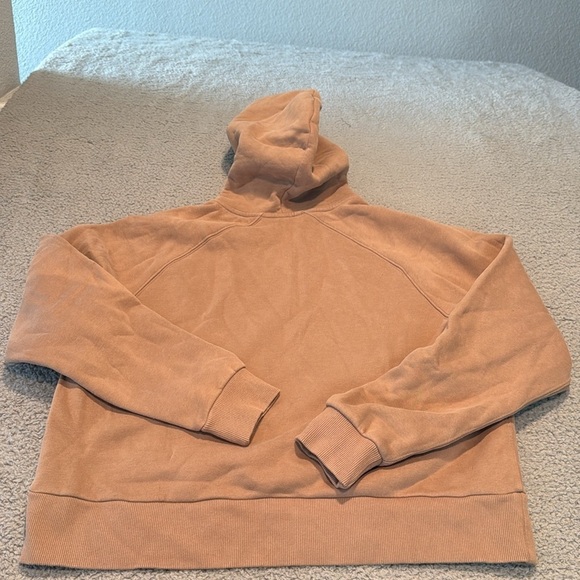 Vuori Men's Brown Zip-Up Hoodie Sweater Restore Half Zip Hoodie Goldenrod XL - Picture 6 of 7